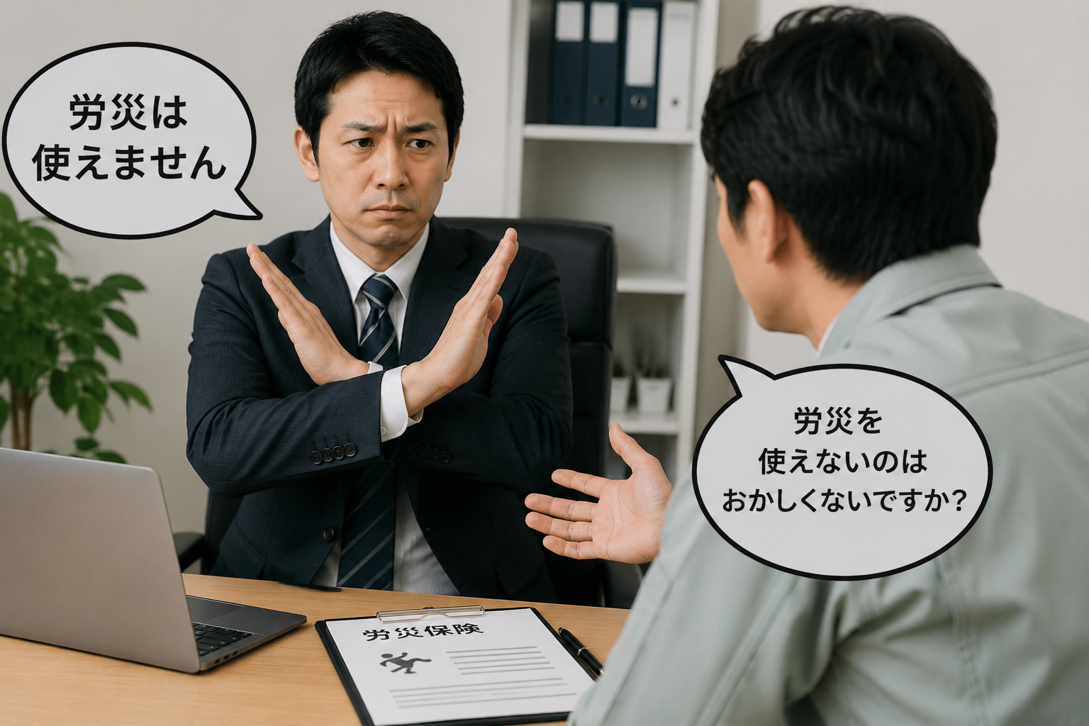 仕事中の交通事故で会社から労災は使えないと言われた場合の対応