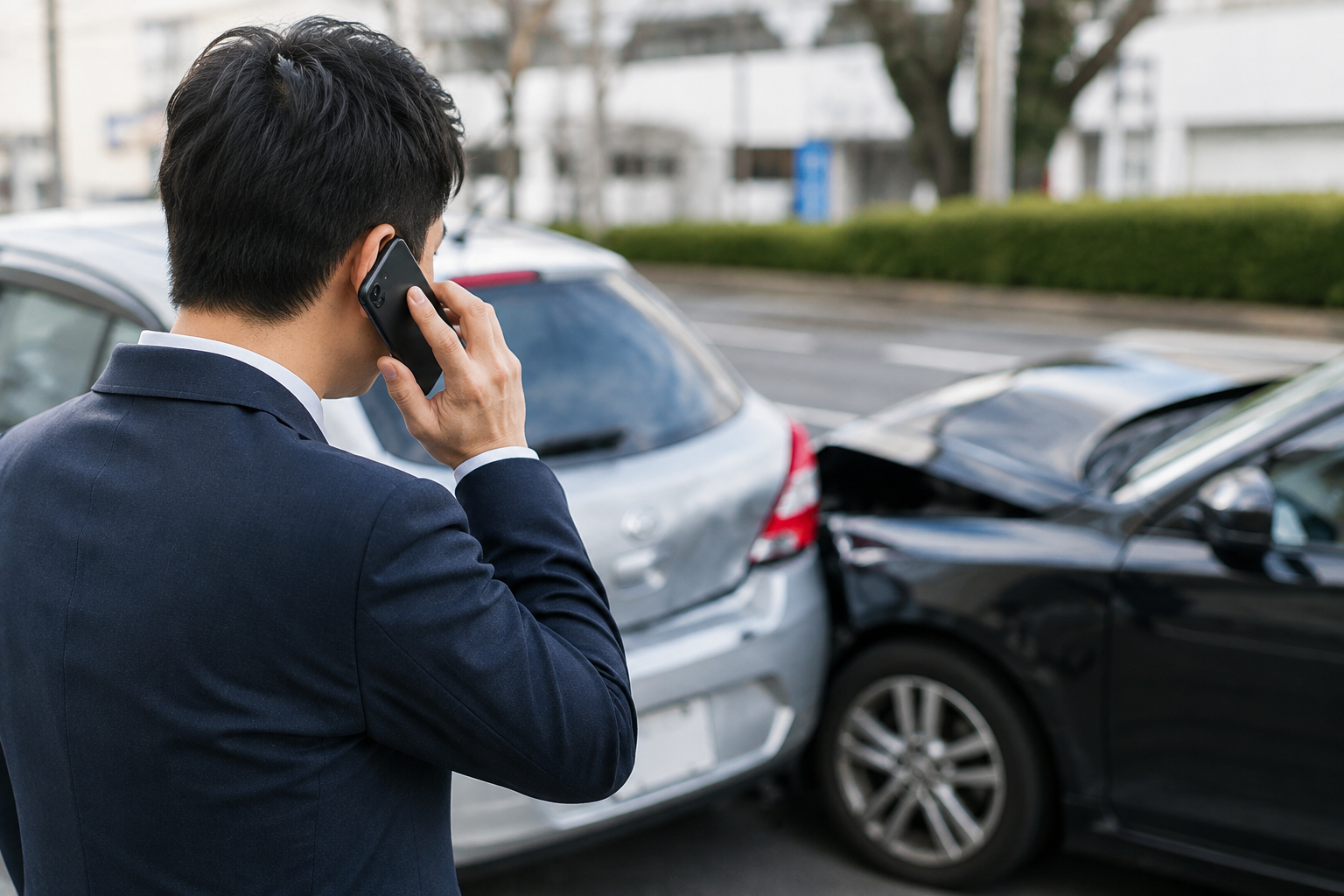 交通事故を会社に報告しなかった場合の注意点を解説するイメージ